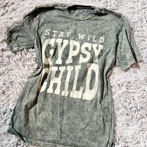 Stay wild Gypsy child Lotus Boho Indie Earthy Casual Lagenlook fashion tee